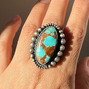 Number 8 Turquoise Ring
